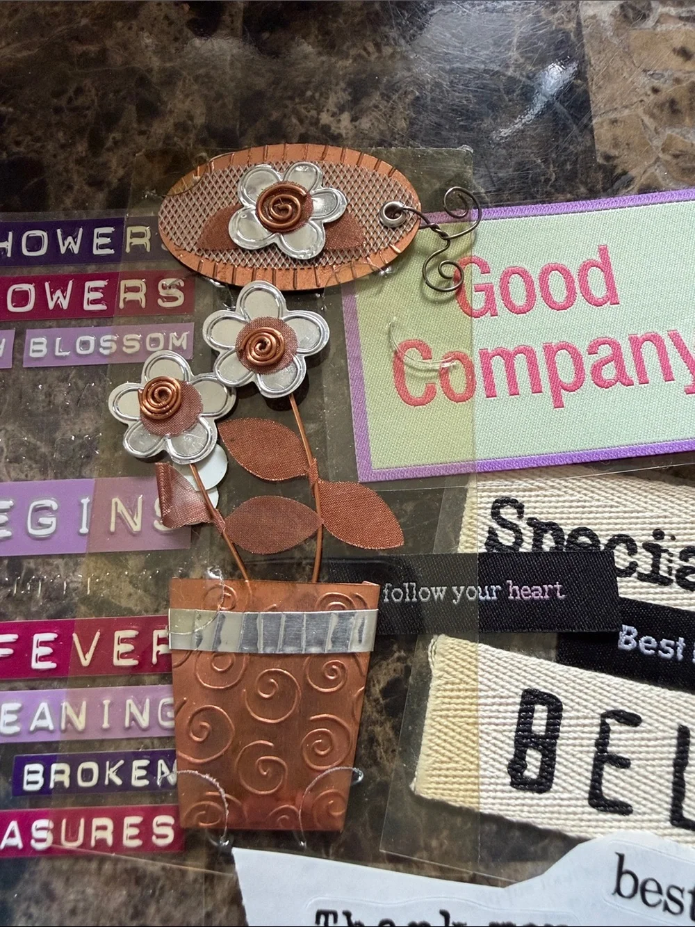Misc Words Scrapbooking Stickers